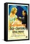 Twentieth Century (Aka 20th Century), Carole Lombard, John Barrymore on Midget Window Card, 1934-null-Framed Stretched Canvas