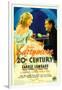 Twentieth Century (Aka 20th Century), Carole Lombard, John Barrymore on Midget Window Card, 1934-null-Framed Art Print