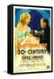 Twentieth Century (Aka 20th Century), Carole Lombard, John Barrymore on Midget Window Card, 1934-null-Framed Stretched Canvas