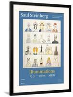 Twenty Americans-Saul Steinberg-Framed Art Print
