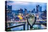 Twenty-Five Cents View of Pittsburgh-George Oze-Stretched Canvas