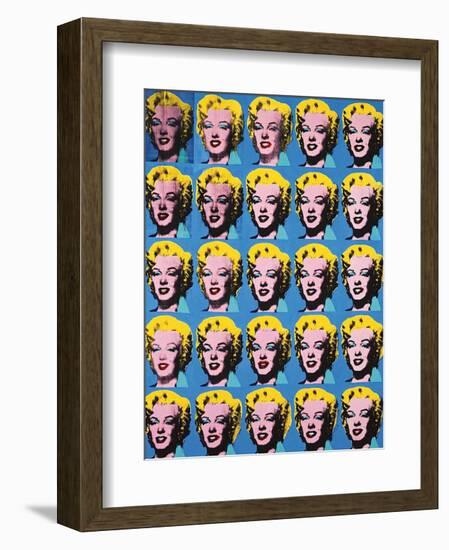 Twenty-Five Colored Marilyns, 1962-Andy Warhol-Framed Art Print