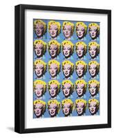 Twenty-Five Colored Marilyns, 1962-Andy Warhol-Framed Art Print