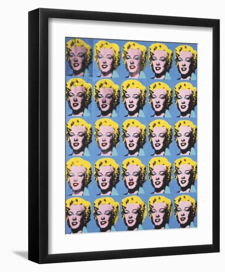 Twenty-Five Colored Marilyns, 1962-Andy Warhol-Framed Art Print