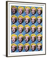 Twenty-Five Colored Marilyns, c.1962-Andy Warhol-Framed Giclee Print