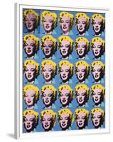 Twenty-Five Colored Marilyns, c.1962-Andy Warhol-Framed Giclee Print