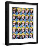 Twenty-Five Colored Marilyns, c.1962-Andy Warhol-Framed Giclee Print