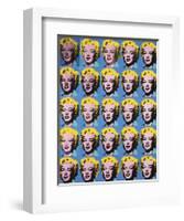 Twenty-Five Colored Marilyns, c.1962-Andy Warhol-Framed Giclee Print