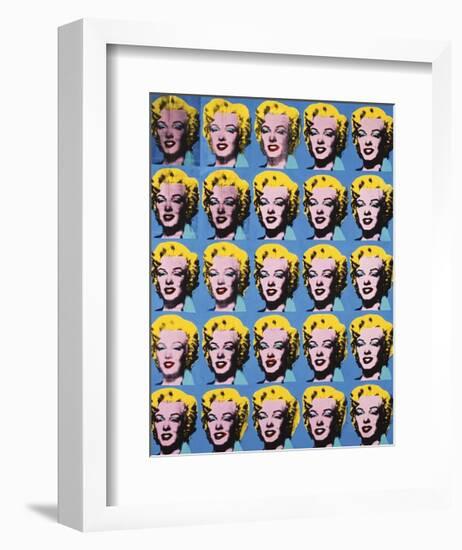 Twenty-Five Colored Marilyns, c.1962-Andy Warhol-Framed Giclee Print