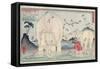 Twenty Four Paragons: Tai Shun and the Elephants, Pub. C.1830-Kuniyoshi Utagawa-Framed Stretched Canvas