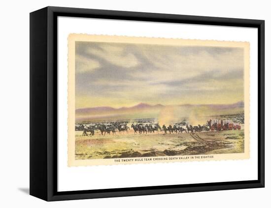 Twenty-Mule Team, Death Valley, California-null-Framed Stretched Canvas
