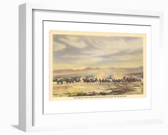 Twenty-Mule Team, Death Valley, California-null-Framed Art Print