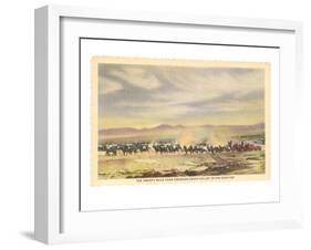 Twenty-Mule Team, Death Valley, California-null-Framed Art Print