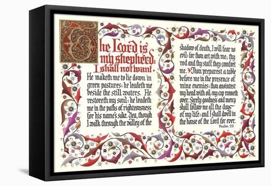 Twenty-Third Psalm-null-Framed Stretched Canvas