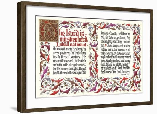 Twenty-Third Psalm-null-Framed Art Print