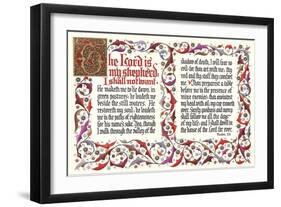 Twenty-Third Psalm-null-Framed Premium Giclee Print