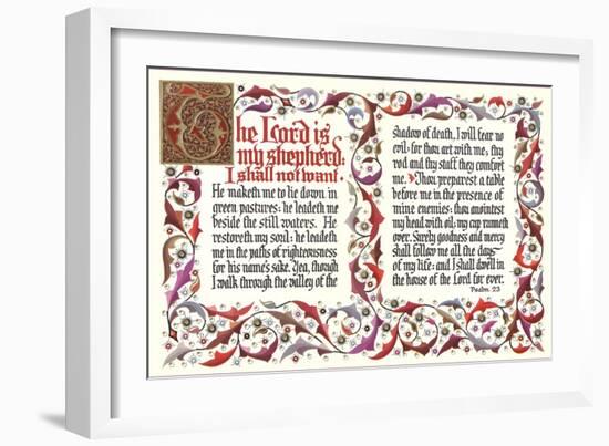 Twenty-Third Psalm-null-Framed Art Print