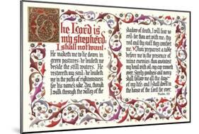 Twenty-Third Psalm-null-Mounted Art Print