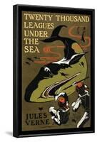 Twenty Thousand Leagues Under The Sea-null-Framed Art Print