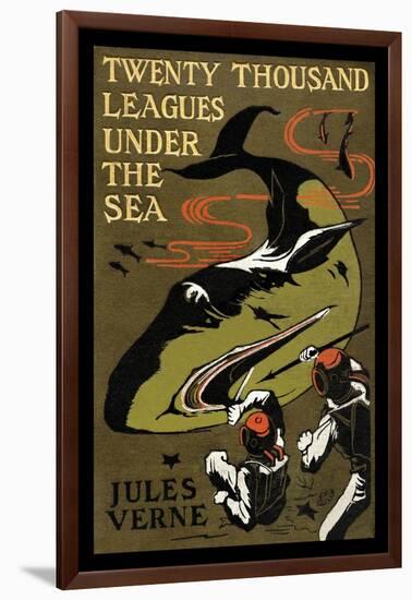 Twenty Thousand Leagues under the Sea-Jules Verne-Framed Art Print