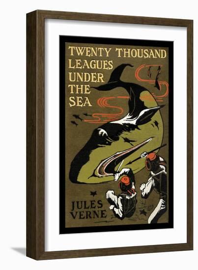 Twenty Thousand Leagues under the Sea-Jules Verne-Framed Art Print