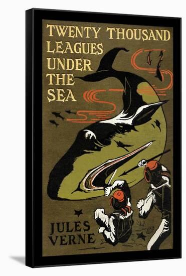 Twenty Thousand Leagues under the Sea-Jules Verne-Framed Stretched Canvas