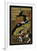 Twenty Thousand Leagues under the Sea-Jules Verne-Framed Art Print