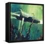 Twenty Thousand Leagues under the Sea-English School-Framed Stretched Canvas