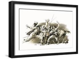 Twenty Years After: the Capture of D'Artagnan-John Millar Watt-Framed Giclee Print