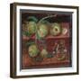 Twig with Peaches, Fresco from Herculaneum, 1st CE-null-Framed Giclee Print