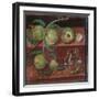 Twig with Peaches, Fresco from Herculaneum, 1st CE-null-Framed Giclee Print