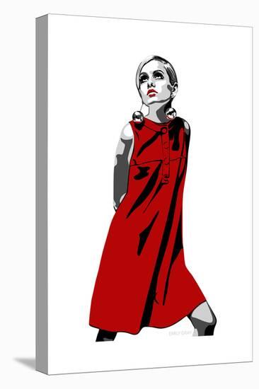 Twiggy-Emily Gray-Stretched Canvas