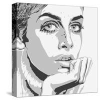 Twiggy-Emily Gray-Stretched Canvas