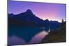 Twilight at Mt. Cephren, Waterfowl Lakes, Banff National Park, Alberta, Canada-null-Mounted Photographic Print
