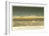 Twilight at Sea Off the Coast of Portugal, Latitude 40° 29' N, Longitude 10° 0' W-null-Framed Giclee Print