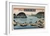 Twilight, Atami', from the Series 'Eight Views of Famous Places'-Toyokuni II-Framed Giclee Print