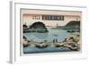 Twilight, Atami', from the Series 'Eight Views of Famous Places'-Toyokuni II-Framed Giclee Print