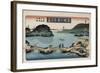 Twilight, Atami', from the Series 'Eight Views of Famous Places'-Toyokuni II-Framed Giclee Print