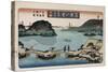 Twilight, Atami', from the Series 'Eight Views of Famous Places'-Toyokuni II-Stretched Canvas