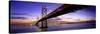 Twilight, Bay Bridge, San Francisco, California, USA-null-Stretched Canvas