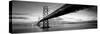 Twilight, Bay Bridge, San Francisco, California, USA-null-Stretched Canvas