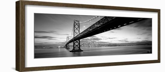 Twilight, Bay Bridge, San Francisco, California, USA-null-Framed Photographic Print