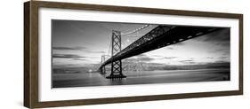 Twilight, Bay Bridge, San Francisco, California, USA-null-Framed Photographic Print