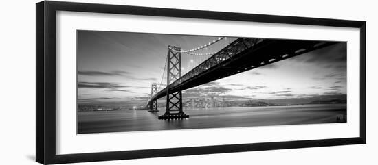 Twilight, Bay Bridge, San Francisco, California, USA-null-Framed Photographic Print