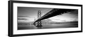 Twilight, Bay Bridge, San Francisco, California, USA-null-Framed Photographic Print