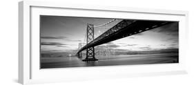 Twilight, Bay Bridge, San Francisco, California, USA-null-Framed Photographic Print