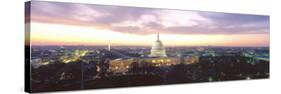 Twilight, Capitol Building, Washington DC, District of Columbia, USA-null-Stretched Canvas