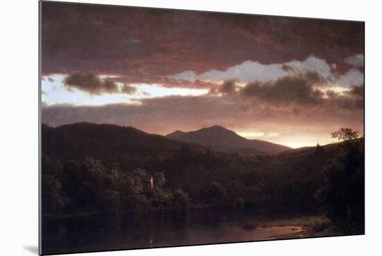 Twilight (Catskill Mountain)-Frederic Edwin Church-Mounted Art Print