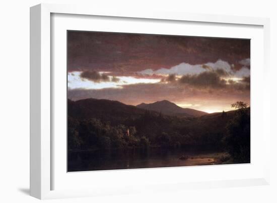 Twilight (Catskill Mountain)-Frederic Edwin Church-Framed Art Print