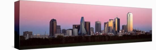 Twilight, Dallas, Texas, USA-null-Stretched Canvas